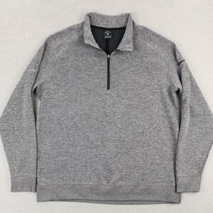 Nike Golf Pullover Mens L Gray 1/2 Zip Dri-Fit Player Polyester Kierland Logo